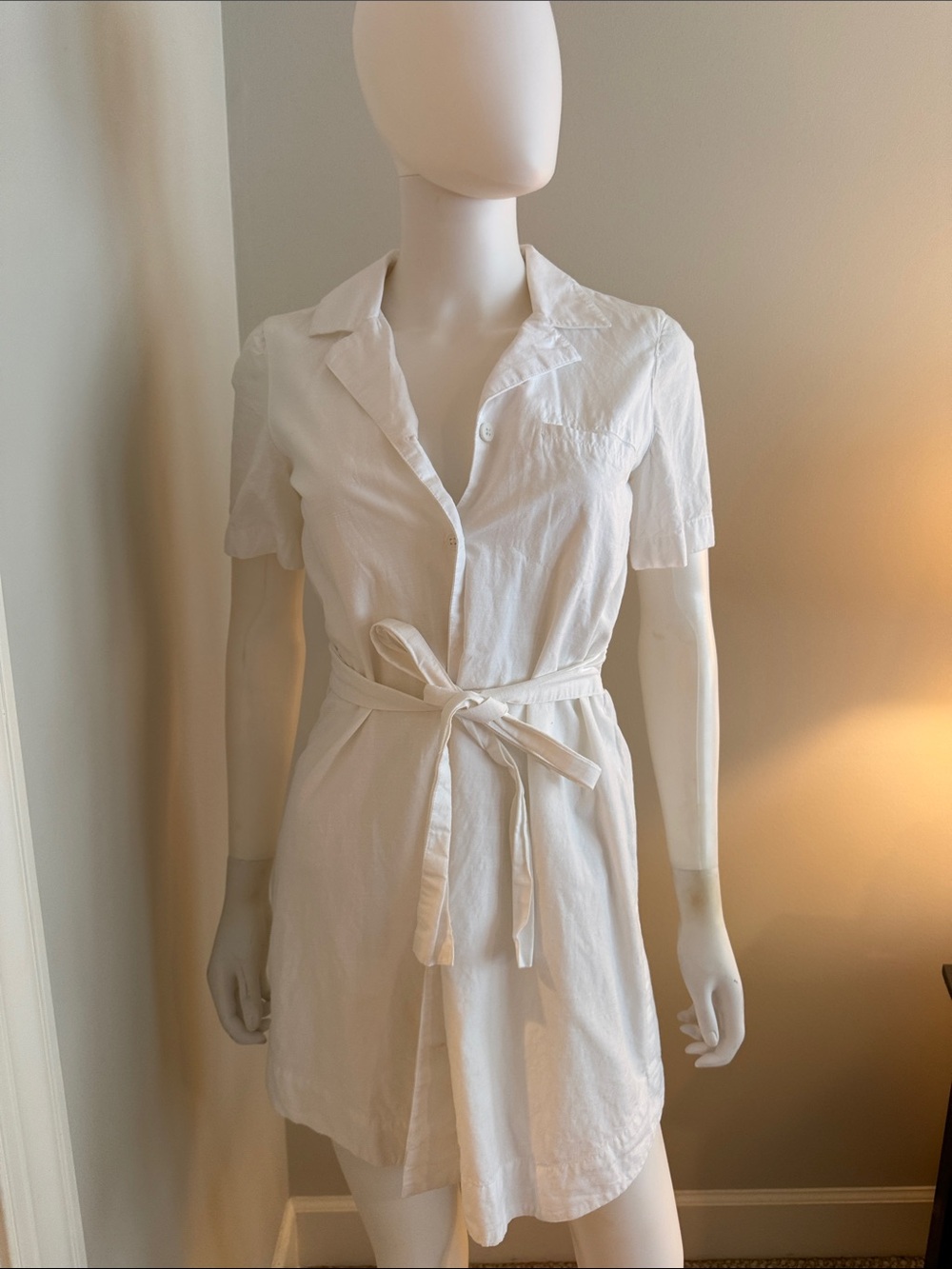 French Connection White Shirt Dress